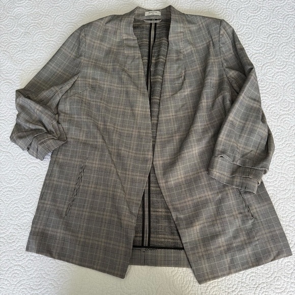 Babaton Gray Plaid Blazer size 14 - Picture 9 of 15
